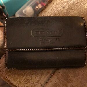 Small Coach leather wallet